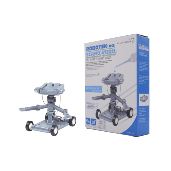Robotek na slano vodo ob embalaži